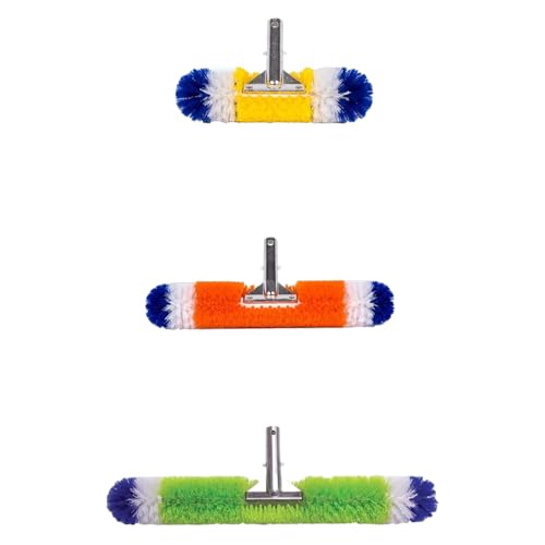 Poolzilla Pool Brush [3 Pack] - 360 Degree Bristles, with 12 Inch, 18 Inch, and 24 Inch for Outdoor and Indoor Swimming Pools, Spas, & Hot Tubs