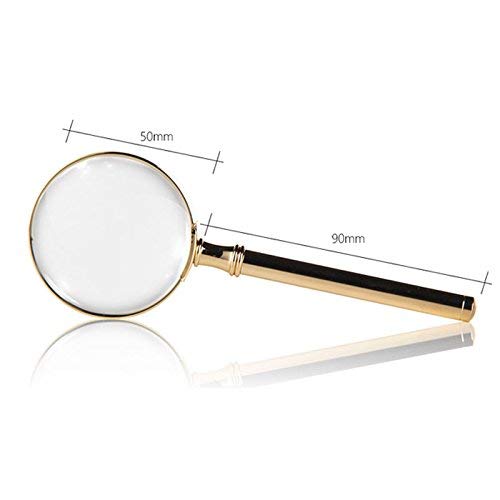 Amazon.co.jp: Zxyan 拡大鏡 見やすい 軽い 手持ちルーペ 銅18K