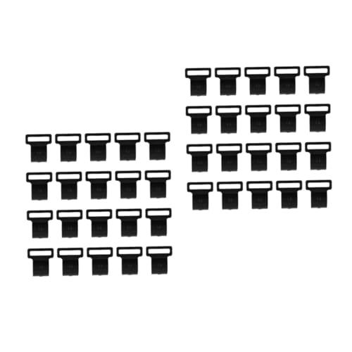 Toddmomy 2 Juegos Accesorios para Postes De Carpa Lona Pabellón Polos Enganches para Toldos Accesorios De Camping Accesorios para Carpas Clip En Forma De C El Plastico Black 30 Piezas * 2