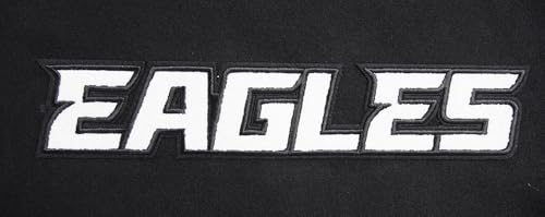 Pro Standard Mens NFL Philadelphia Eagles Classic Varsity Jacket Black/White 2XL - Image 5