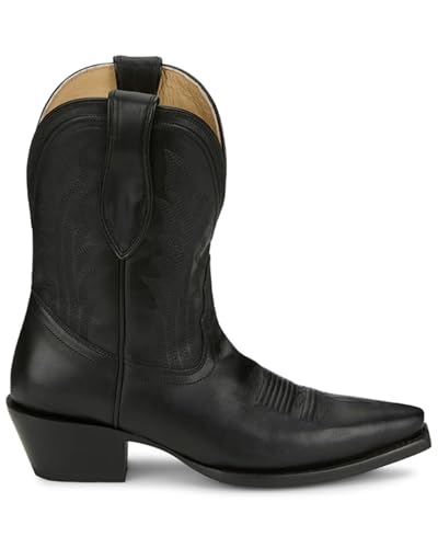 Tony Lama Women's Areli Western Booties Snip Toe - DR3252 8 M US Black2