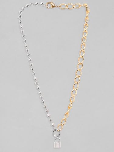 Image of Rubans Demi Fine Stainless Steel Necklace Chain Link Gift for Women & Girls