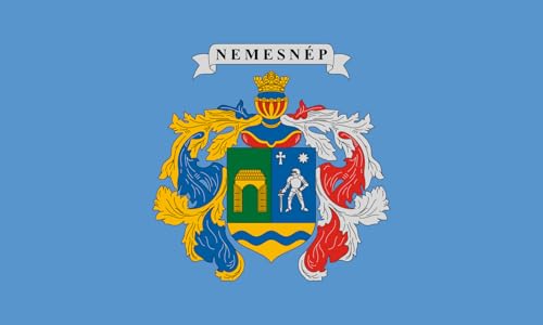 Drapeau Nemesnép grand format pour célébrer l'identité de votre commune - 2