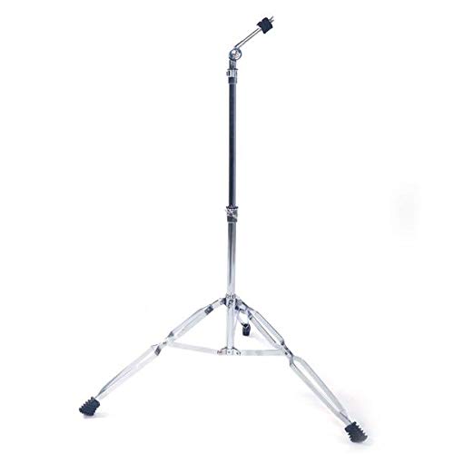 Glarry Straight Cymbal Stand Drum Hardware Percussion Mount Holder Gear Set Silver #TOP3