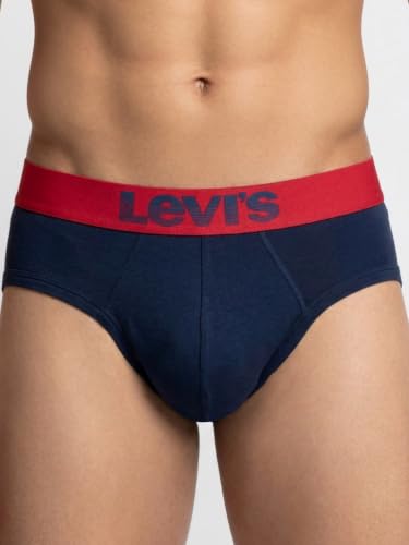 Image of Levi's 031 Supima Cotton Premium Brief for Men with Tag Free Comfort, Smartskin Technology (Pack of 2)