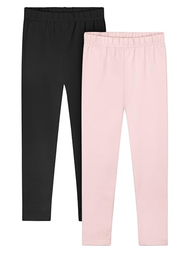 Resinta Toddler and Baby Girls Leggings Pants Full Length Cotton Basic Leggings Multipack Stretchy Soft Tights Pants