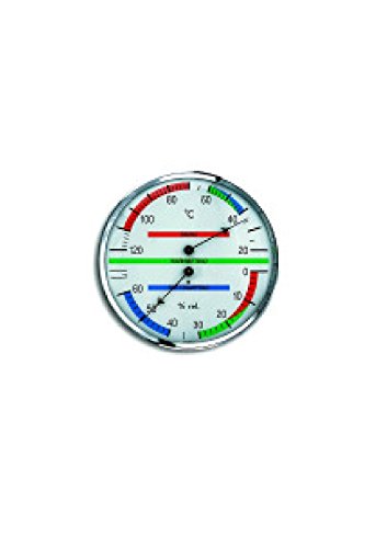 Lamp Sauna Thermo-hygromètre en Laiton chromé