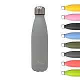 Daikoku - Botella Termica de Acero Inoxidable 500ML | A Prueba de Fugas | Bebidas Calientes por 12 Horas y Frías por 24 | Seguro y Saludable | Ideal para Senderismo, Gimnasio, Oficina | Verde Pastel