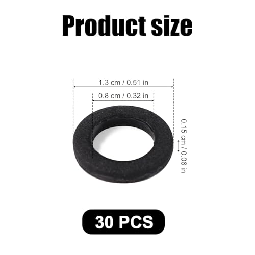Image of 30pcs Lower Gear Case Oil Drain Gaskets Replacement for Yamaha 90430-08020-00 & 90430-08003-00, Hard Fiberboard Lower Unit Drain Plug Seal Washer Fits for Yamaha 4-Stroke Outboard Motors