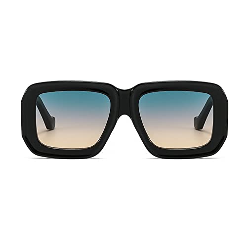 Image of Square Sunglasses For Women Men Trendy Fashion Rectangle Sunglasses Uv Protection Retro Vintage Womens Sunglasses
