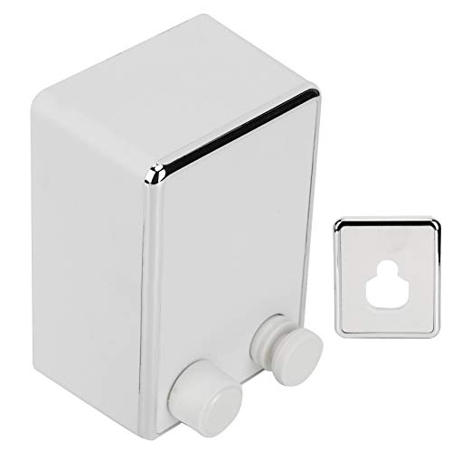 Tbest Ropa de interior duradera de acero inoxidable montado en la pared, tendedero retráctil ajustable para camisas ligeras y toallas, buenas opciones de Navidad (blanco)
