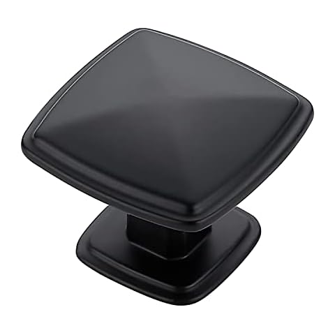 Home Expert Cabinet Knobs 30 Pack Matte Black Kitchen Cabinet Knobs Black Knobs for Kitchen Cabinets and Drawers Dresser Knobs Closet Door Knobs Cover