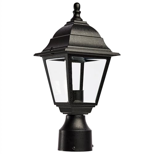Nuvo Lighting 60/548 Outdoor Post Lantern, 14 x 6 Inches, 60 Watts/120 Volts (Black)