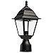 Nuvo Lighting 60/548 One Light Lantern Post Mount, Black