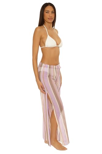 BECCA womens Paradise Crochet Pants, Casual, Wide Leg, Beach Cover Ups for Women2