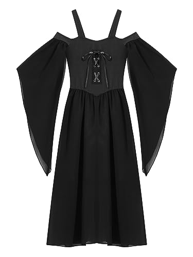 Vestido gótico renacentista medieval para niñas miniatura 3