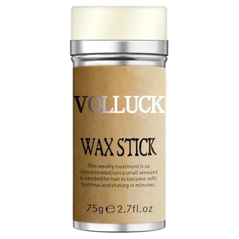 VOLLUCK Hair Wax Stick for Men & Women, Wax Stick Hair Slick Stick for Wigs Hair Styling, Hair Gel Stick Non-greasy Styling Cream for Edge Control Frizz Hair, 2.7 OZ Cover
