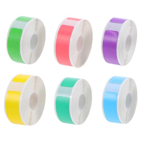 WEKADRIN 6 Rollos Etiquetas Adhesivas para Impresora 4X1,2 CM Rollos de Papel Autoadhesivo Blanco 160 Etiquetas Cada Uno para Precios Organización y Envíos
