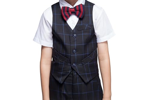 Image of Boy Suits Slim Fit Tuxedo for Boys Suit Set for Kids Formal Wedding Ring Bearer Outfit