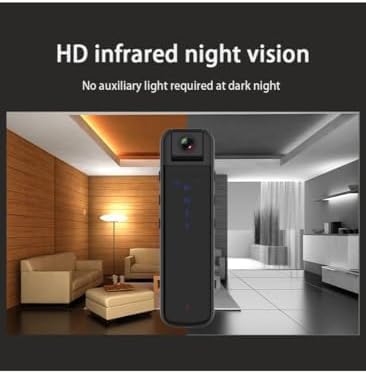 Illustration demonstrating the Gulflink CS05 Camera's night vision capability in a dark room.