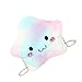 PRETYZOOM Cartoon Plüsch Stern Crossbody Geldbörse: Süße Flaumige Fünf- Punkt- Sterne- Umhängetasche Münze Geldbörse Plüsch Mini Cartoon Brieftasche Spielzeug Satchel Handtaschen Münzhalter