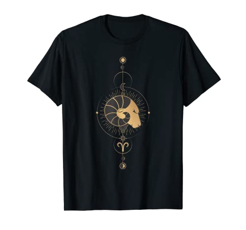 Aries Zodiac Sign Symbol Cosmic Cool Astrology Lover Gifts Camiseta