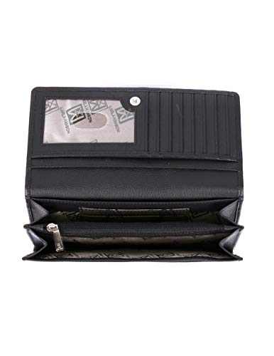 Women's RFID Leather Bifold Wallet - Black4