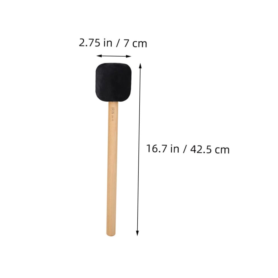 Baqueta para bombo con mango de madera antideslizante negro miniatura 2