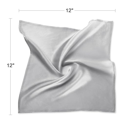Image of DAISYSILK Pocket Squares for Men, 100% Mulberry Silk Pocket Square, Luxury Men's Pocket Square for Suits & Tuxedos
