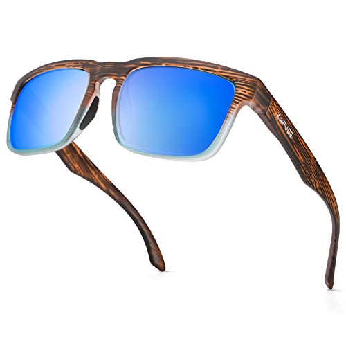 KAPVOE Polarized Sunglasses for Men Women Fashion Trendy Retro Sunglasses 100% UV Blocking Square Frame