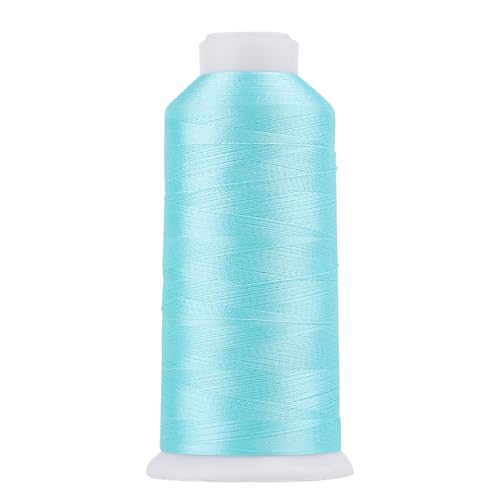 Image of High Tenacity Polyester Embroidery Machine Thread 40WT(120D /2) 4000M Per Spool for Commercial and Domestic Embroidery Machine (Summer Sky-1932)