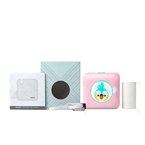 Image of Mini Adhesive Label Printer Portable Thermal Bluetooth Printer Photo Printing Pocket Printer 58mm(Pink C Printer)