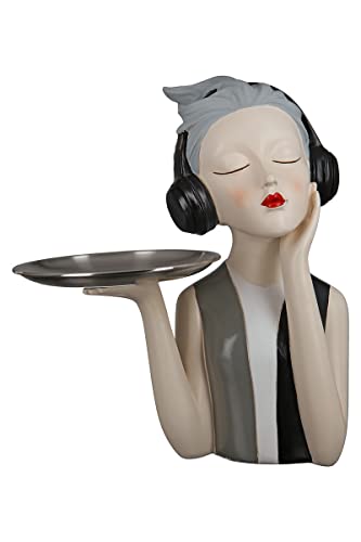 GILDE Deko Skulptur Figur Girl - mit Kopfhörer - Geschenk und Dekoration -...