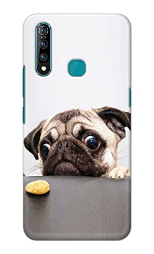 Image of PRINTFIDAA� Printed Hard Back Cover Case for Vivo Z1 Pro | Z1Pro Back Cover (Pug Dog) -2808