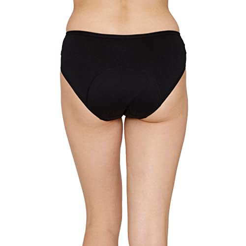 Image of Zivame Lavos Mid Rise Full Coverage Hipster Period Panty (Pack of 2) - Assorted