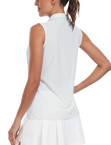 Image of AIRIKE Golf Polo Shirts for Women Sleeveless Summer Sports Athletic Fashionable Workwear-Quick Dry Womens Tank Tops