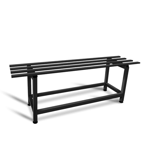 MAKA Porta Piante da Interno ed Esterno, Piedistallo per Piante, Fioriera da Esterno in Metallo, Porta Vasi da Balcone, Portafiori in Ferro, Portata MAX 30 Kg, Piedini Regolabili (1 ripiano 80cm)