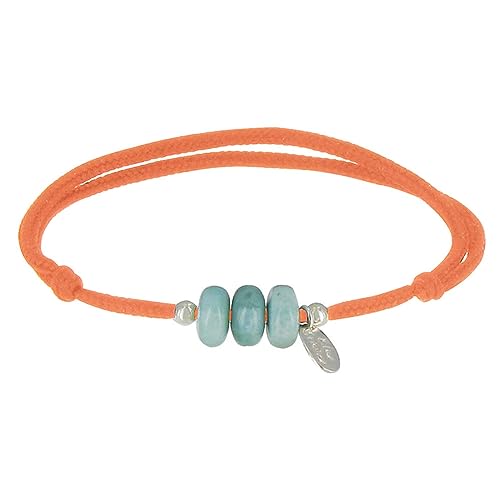 Bracelet en larimar Les Poulettes Bijoux, une idée cadeau d'anniversaire originale