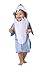 Dress Up America- Costume d'enfant Requin Bleu Ciel Tiburón, Color White Blue, Talla 4-6 años (Cintura: 71-76, Altura: 99-114 cm) (768-S)