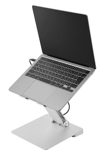 エレコム USB-C ハブ ドッキングステーション 6-in-1 ノートパソコンスタンド型 タブレットスタンド 16インチまで対応 PD対応 100W 給電 Windows 11 10/iPad/iPad Air/MacBook/MacBook Pro対応 シルバー DST-W06