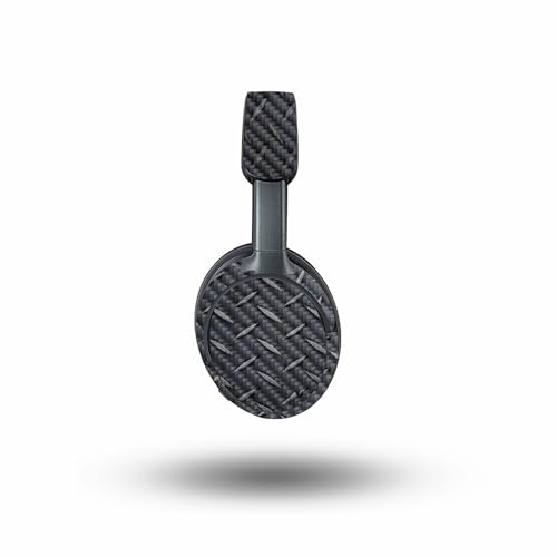 Image of MightySkins Carbon Fiber Skin Compatible with Bose QuietComfort Ultra - Black Diamond Plate | Protective, Durable Textured Carbon Fiber Finish | Easy to Apply