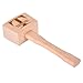 Personalized Wood Mallet, 9.5â€ Manual Ice Hammer Mallet, Custom Engraved Beech Solid Carpenter Wood Hammer Woodworking Hand Tool