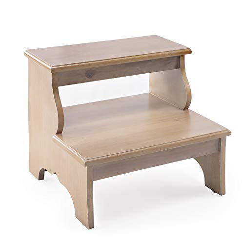 Kensington Row Furniture Collection Step STOOLS - Palm Coast Step Stool - Bed Steps - Driftwood Finish