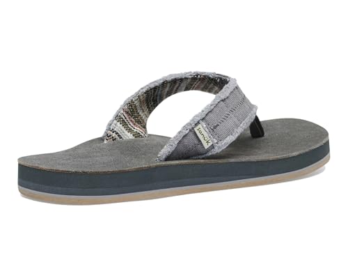 Image of Sanuk Mens Fraid Not Soft Top | Flip Flops for Men | Mens Sandals | Beach Sandals | Supportive & Lightweight | Comfort Footbed