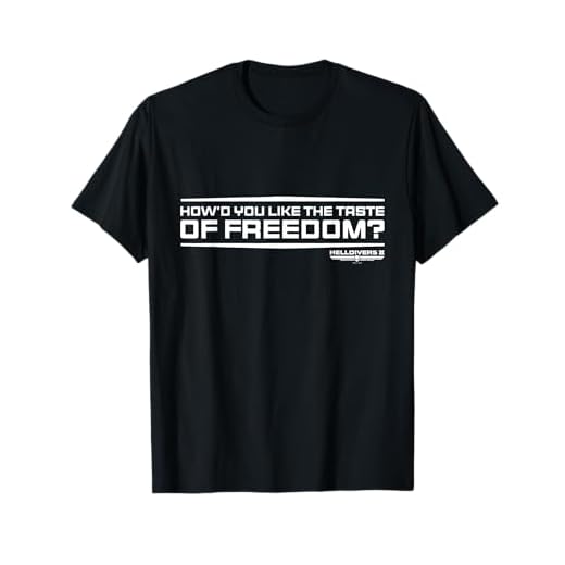 Helldivers 2 Sony PlayStation Videospiel Taste Of Freedom T-Shirt