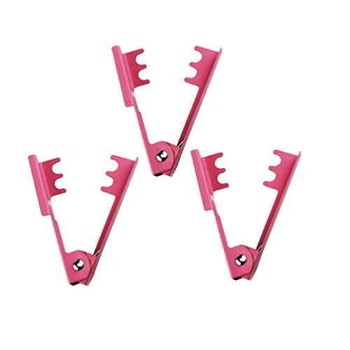 Happyyami 3pcs Rose Stem Leaf Thorn Stripper Flower Thorn Remover Stripping Tool for Roses DIY Bouquet Garden Florist Tool (Pink)