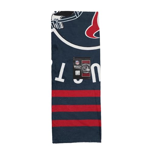 Image of Northwest NFL Houston Texans Unisex-Adult Beach Towel, 30 inch x 60 inch, Stripes