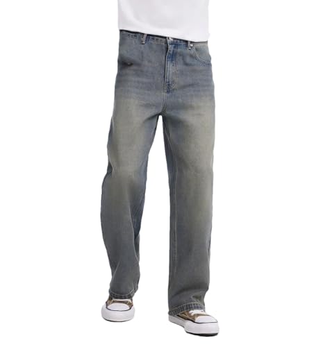Men’s Casual Practical Washed Jeans - Loose Straight-Leg
