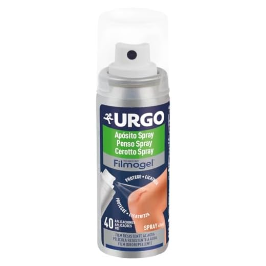 Urgo - Apósito Spray Filmogel® - Invisible, cicatrizante y impermeable - Spray de 40 ml, 40 aplicaciones