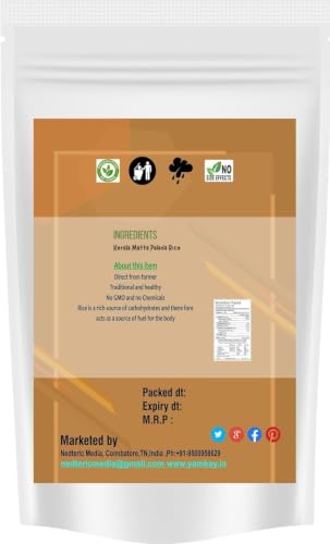Image of YAMKAY Matta Palada Rice | Traditional Kerala Style Palada Rice for Palada Payasam | Premium Quality Rice Flakes for Authentic Desserts | Easy to Cook 500 Gm